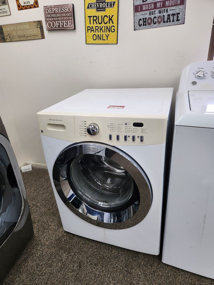 FRIGIDAIRE FRONTLOAD WASHER! WITH A FULL WARRANTY