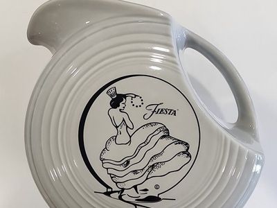 Fiestaware Dancing Lady disc pitcher