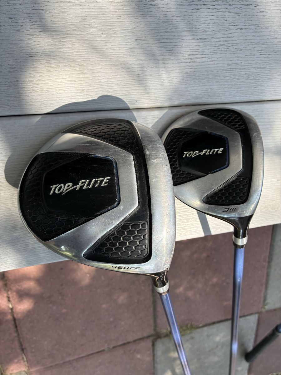 Top-Flite Golf Clubs Set - 460cc Driver & 3 Wood Fairway Wood RH