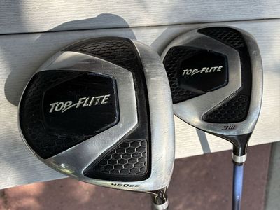 Top-Flite Golf Clubs Set - 460cc Driver & 3 Wood Fairway Wood RH
