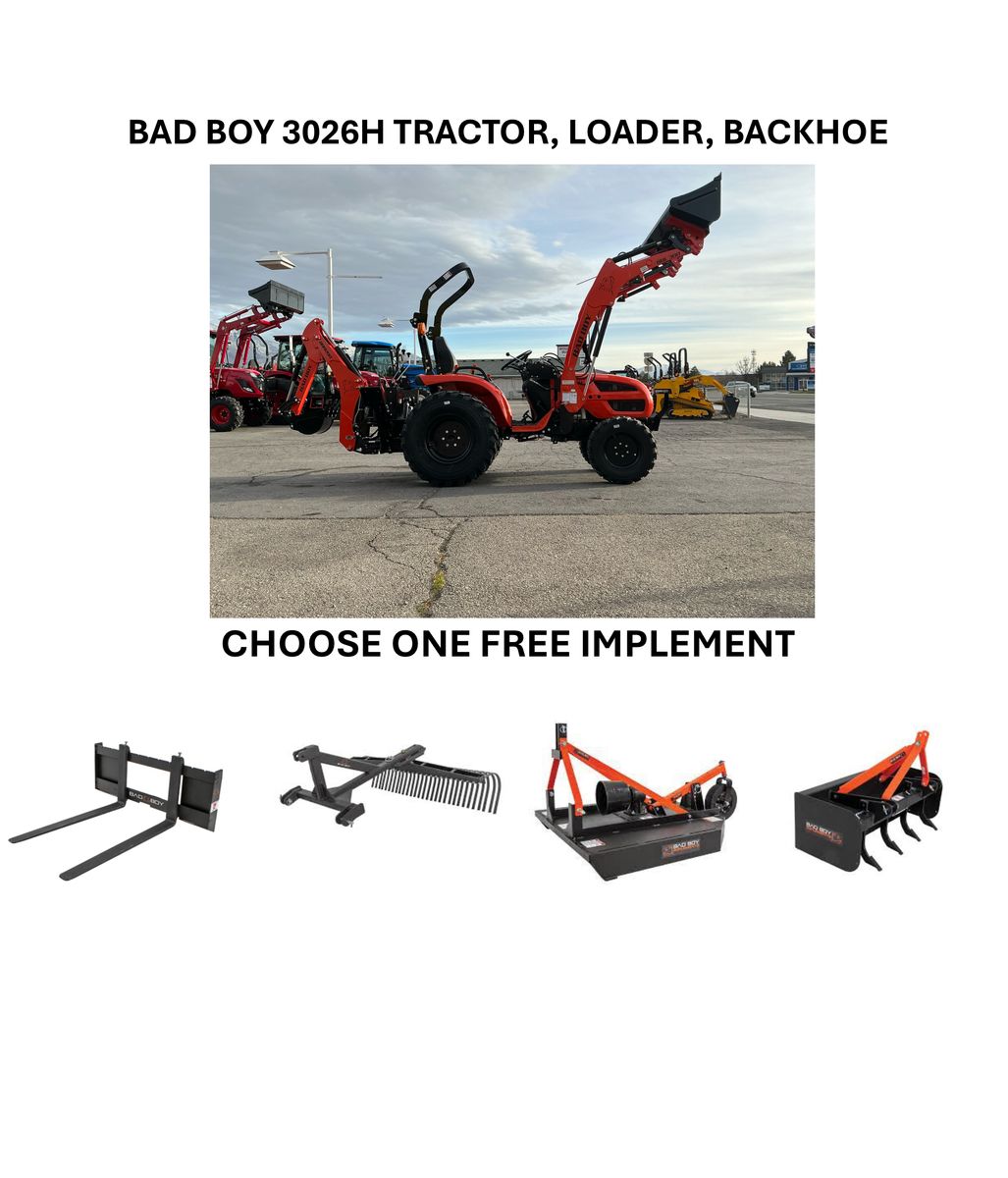 Bad Boy 3026H Tractor Loader Backhoe