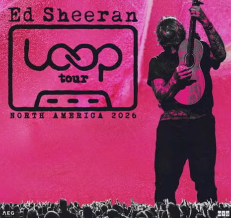 2nd Row Ticket to Ed Sheeran LOOP Tour in Arizona on 6/13/26