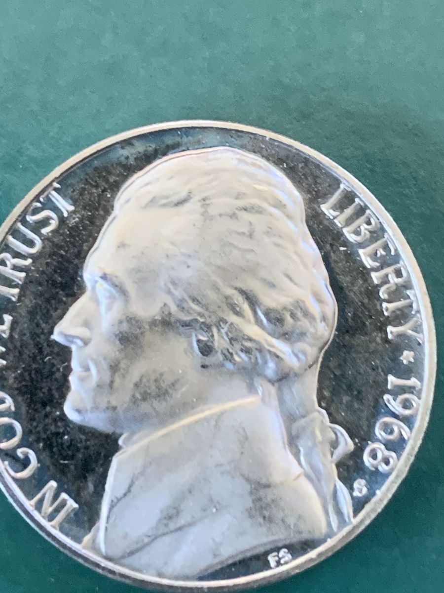 1968S Five Cents Proof