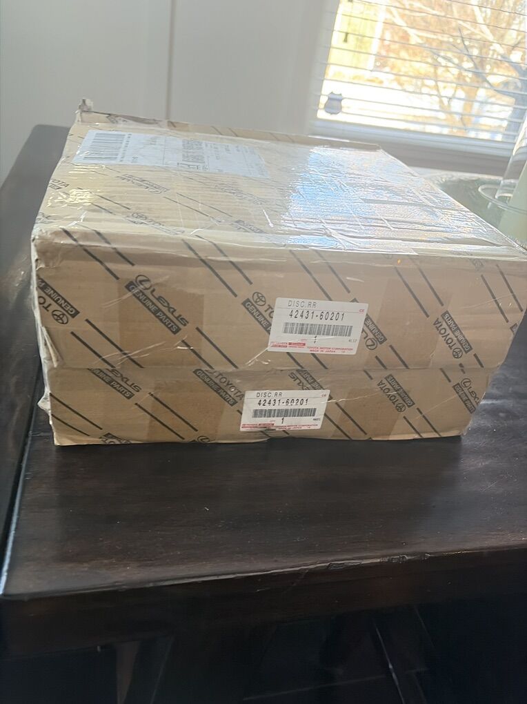 OEM Toyota Lexus Rear Brake Rotors Two