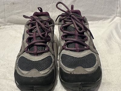 Merrell Women’s 7.5 Gray/Plum WP Hiking Shoes