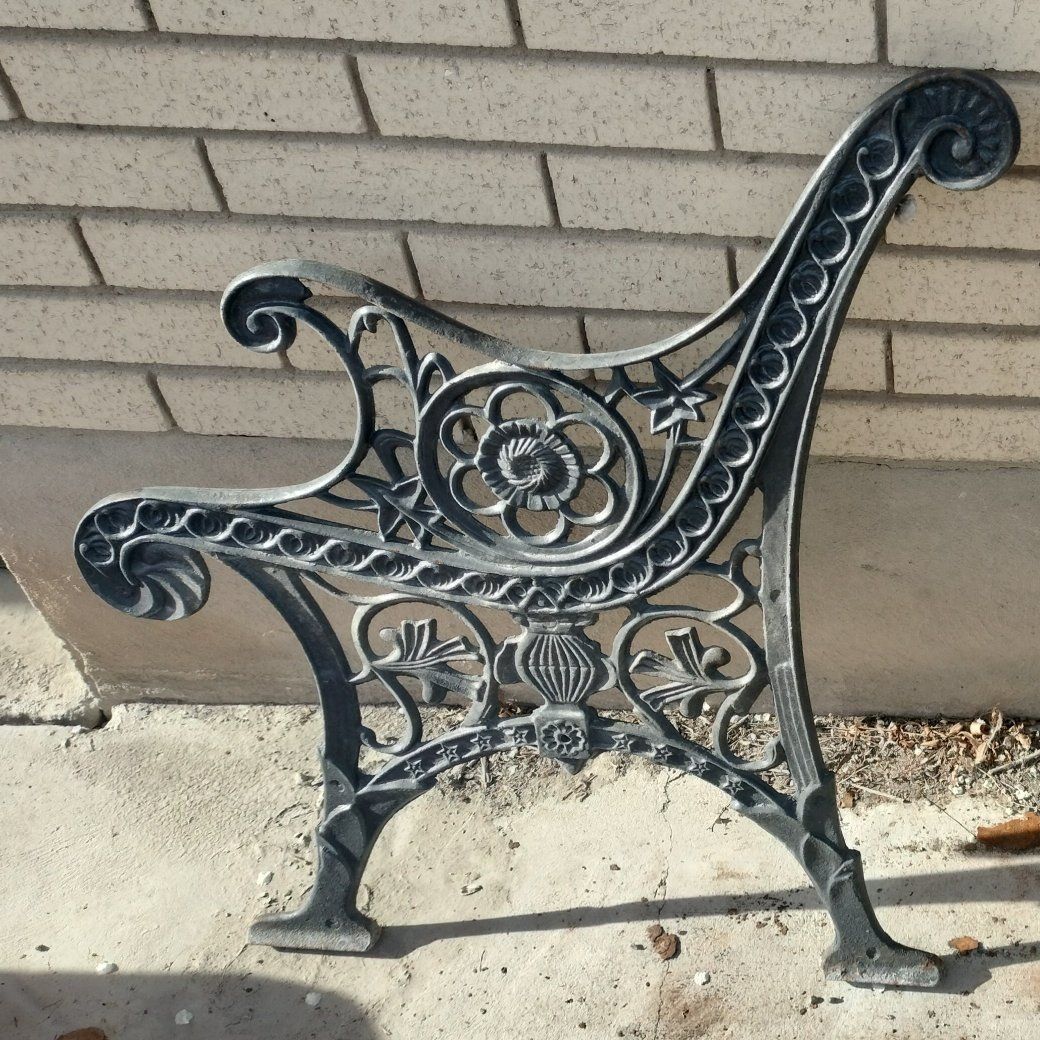 Antique Cast iron bench ends
