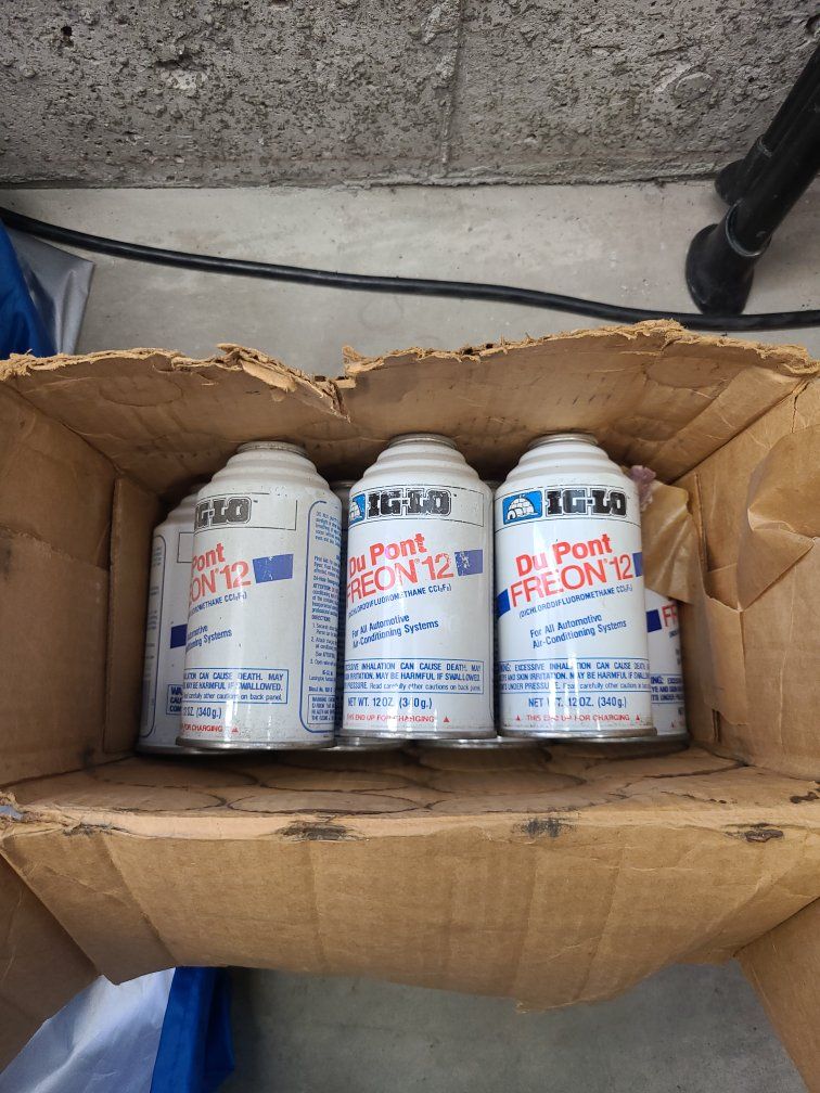 DuPont Freon 12 Automotive A/C Refrigerant 12 oz Cans, $75 ea. OBO