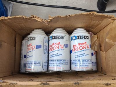 DuPont Freon 12 Automotive A/C Refrigerant 12 oz Cans, $75 ea. OBO