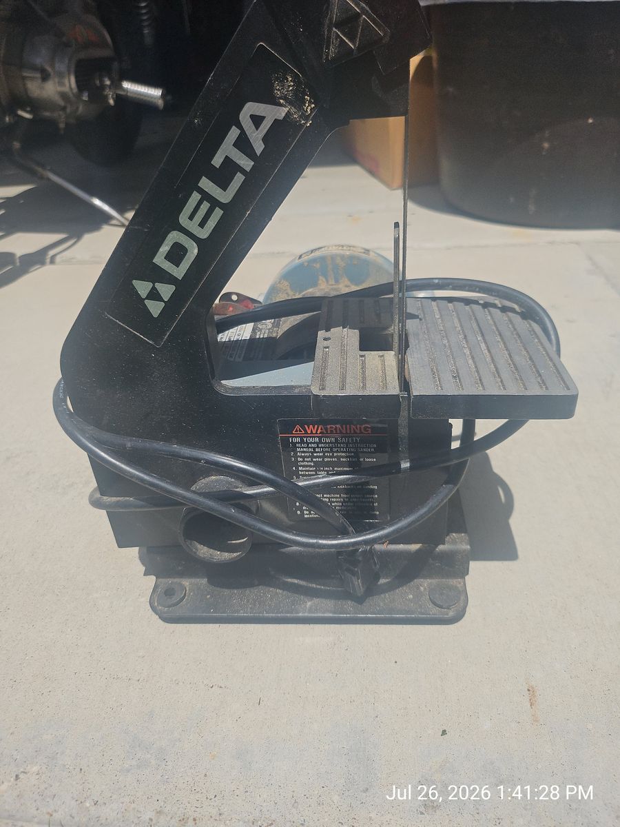 DELTA 31-080 1" Belt/5" Disc Sander 1/4HP 120V Benchtop Power Tool