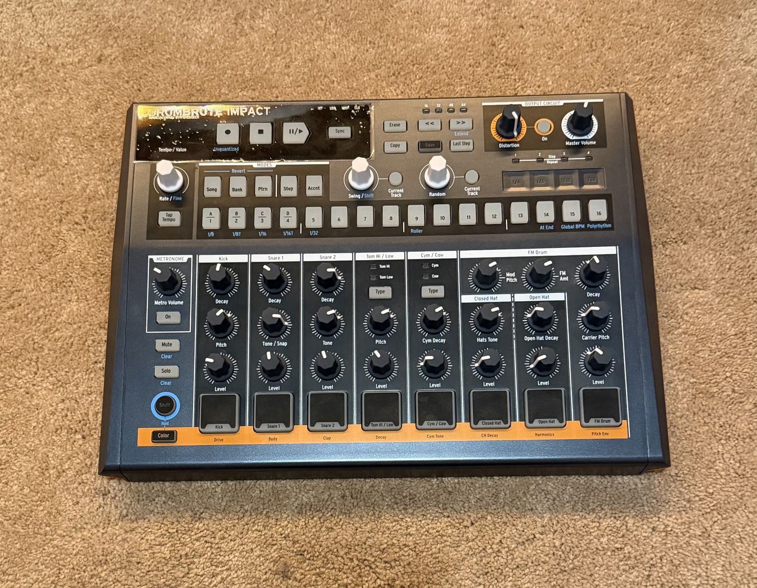 Arturia DrumBrute Impact Analog Drum Synthesizer Machine
