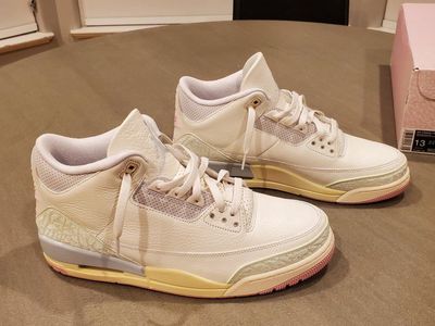 Nike Air Jordan 3 Retro "Spring is in the AIR/Easter" OG Sail Jade Aura-Aura Men's Basketball Shoes Size 13