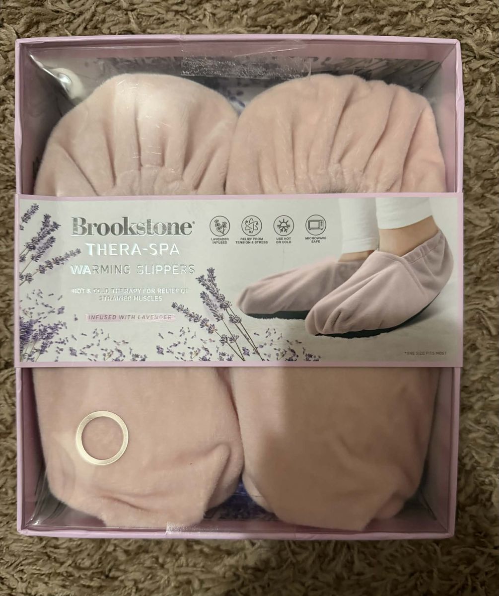 Brookstone warming slippers