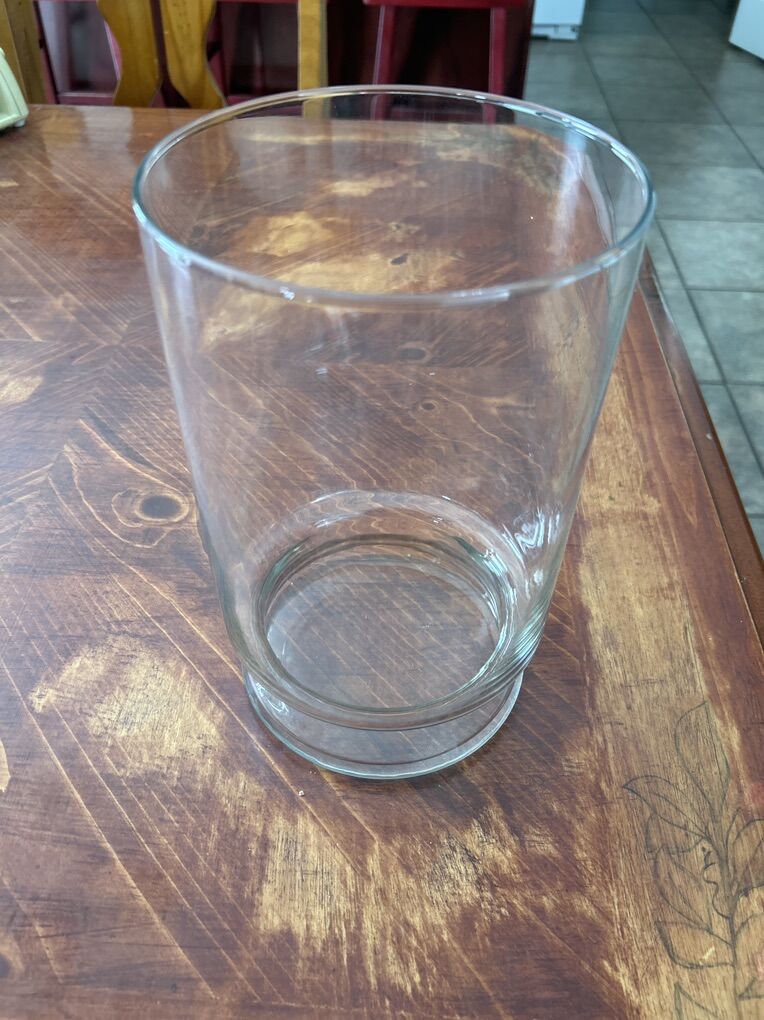 Glass Hurricane Candle Holder Vase Or terrarium