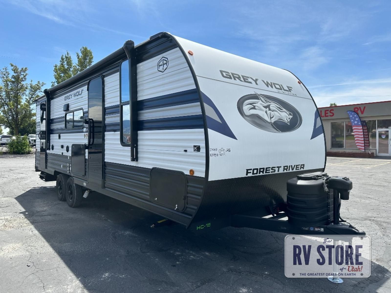 2027 Forest River RV Cherokee Grey Wolf 23DBH Travel Trailer Bunkhouse|Front Bedroom|Outdoor Kitchen|Two Entry/Exit Doors|U
