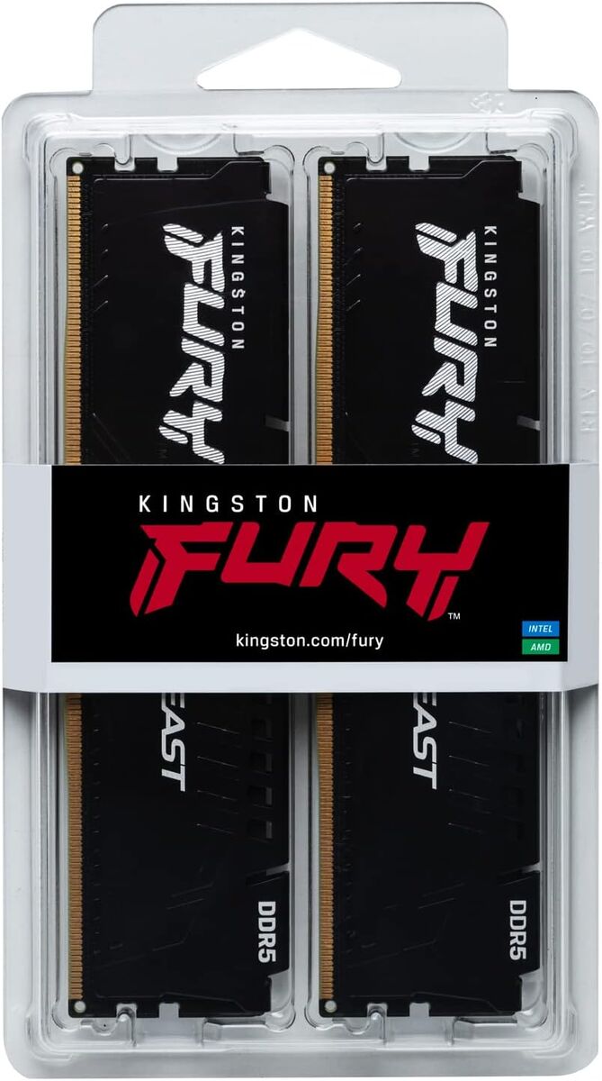 Kingston FURY Beast Black 128GB (4x32GB) 5600 DDR5  KF556C40BBK4-128