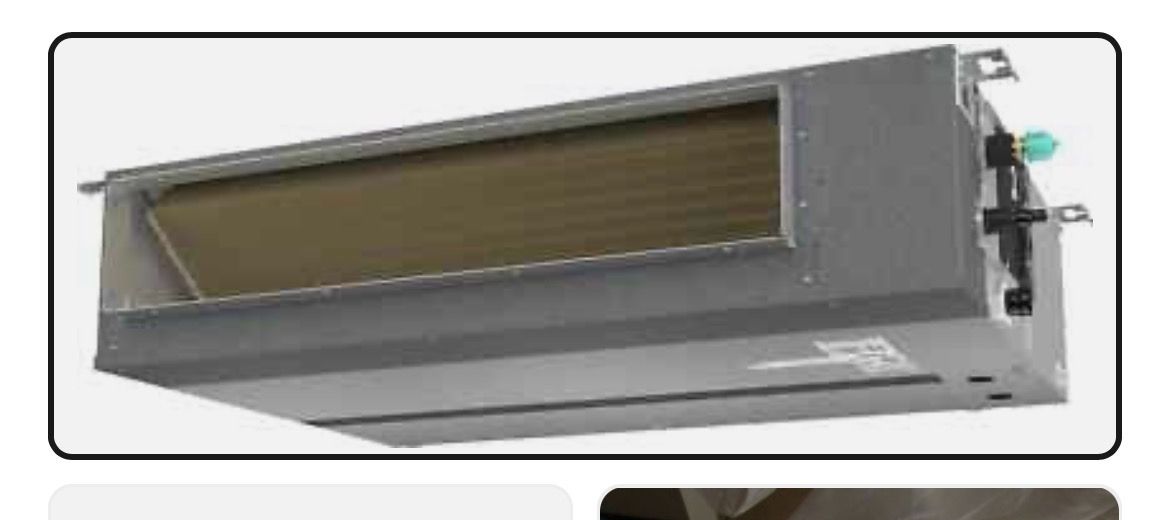 Durastar mini split . DRAD18F1A concealed duct