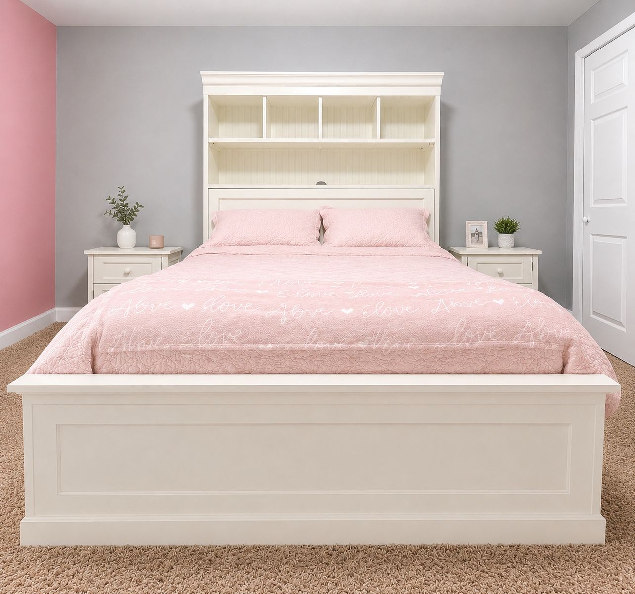 Full bed with storage