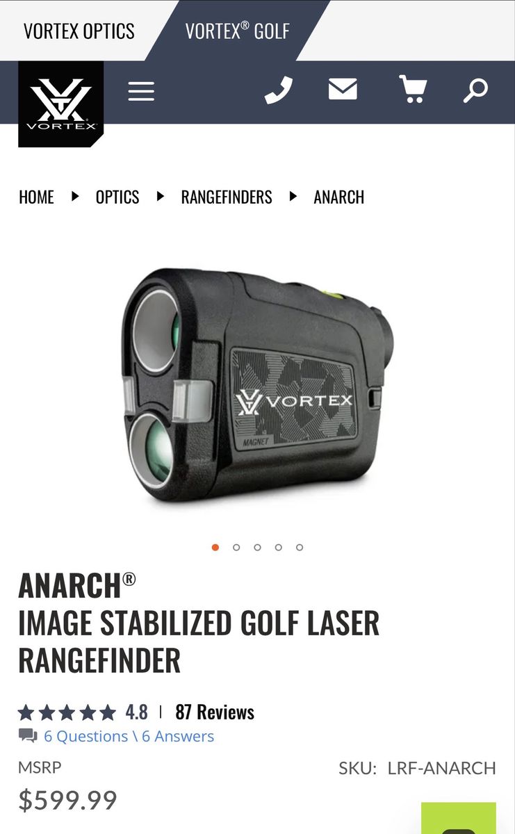 Vortex Anarch Golf Rangefinder
