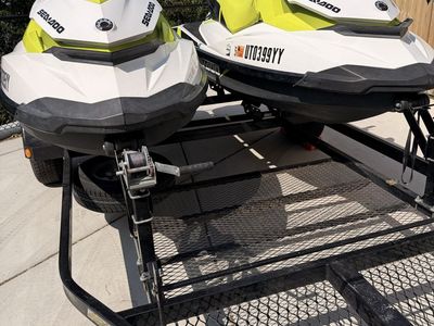2 Sea-Doo GTI 90 Jet Skis + Trailer + Accessories