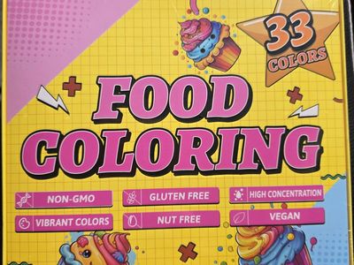 33 color food coloring kit. Brand new, still in wrapper