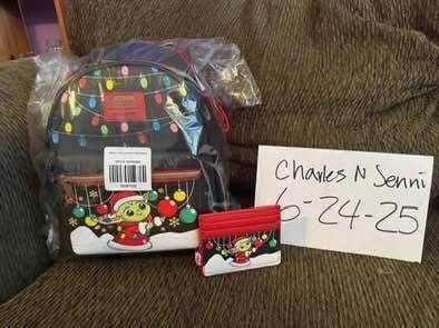 Christmas Grogru Loungefly Mini Backpack