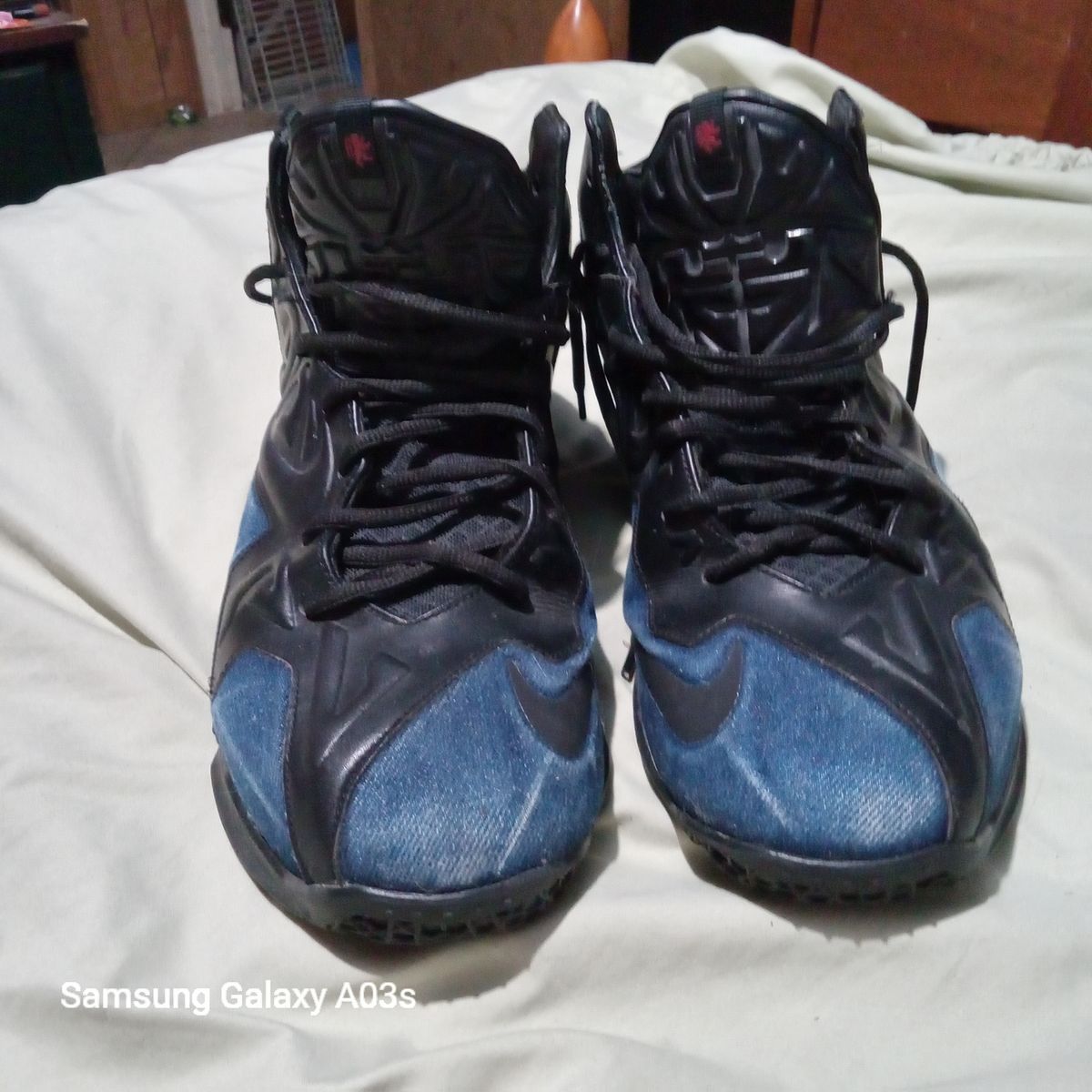 Men's Nike LeBron James XI Ext Denim Quick Strike 659509 004 Athletic Fashion 