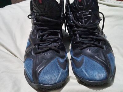 Men's Nike LeBron James XI Ext Denim Quick Strike 659509 004 Athletic Fashion