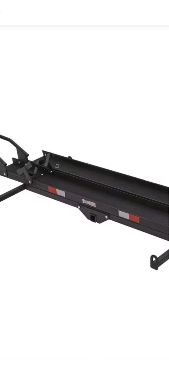 Black Widow Motorcycle Hitch Carrier with Loading Ramp 600lb