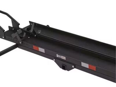 Black Widow Motorcycle Hitch Carrier with Loading Ramp 600lb