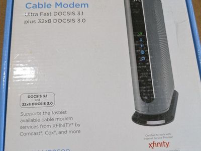 Motorola MB8600 Ultra Fast DOCSIS 3.1 32x8 Cable Modem Xfinity Compatible