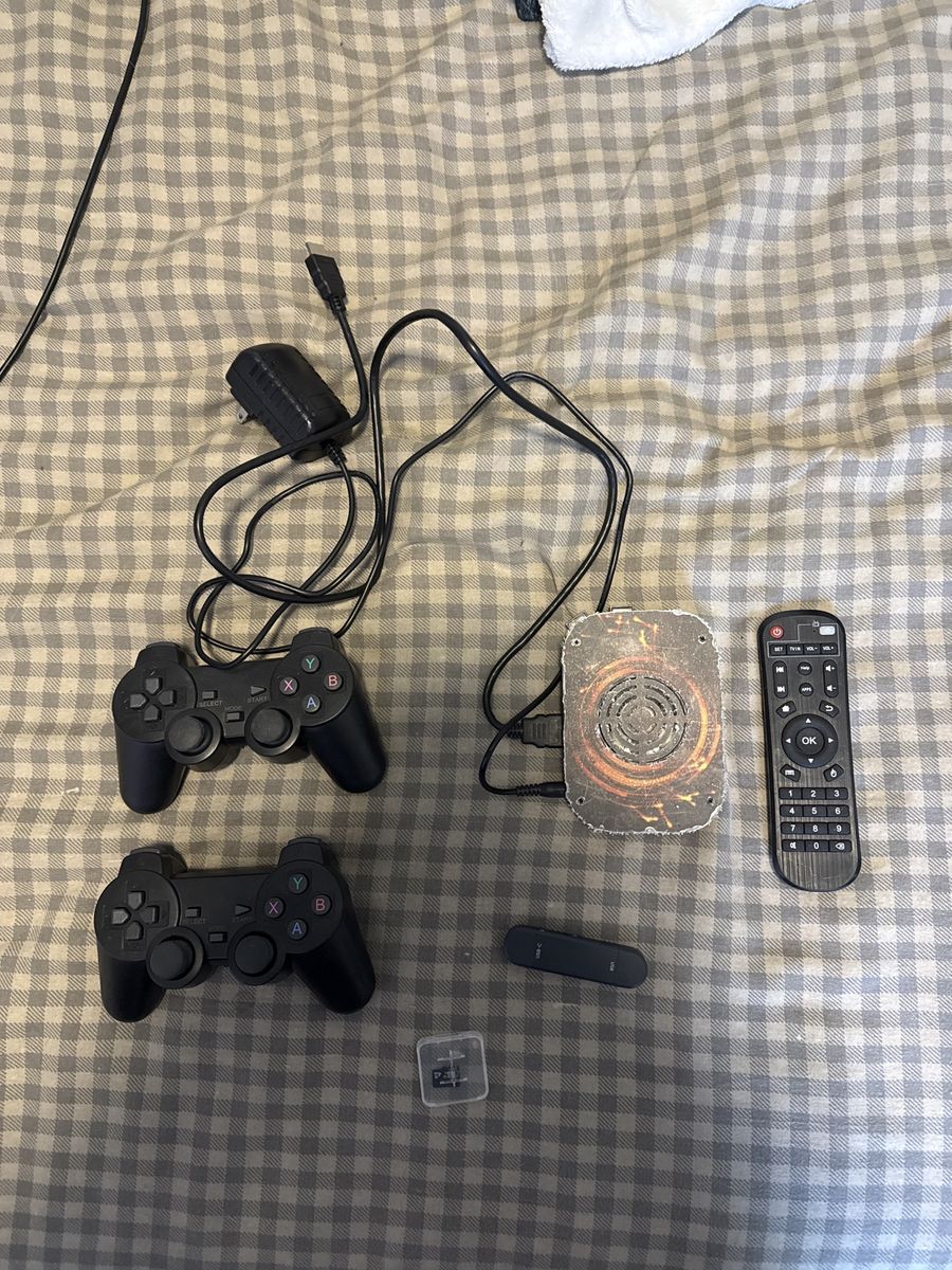 Retro Gaming Console with 2 Controllers, Remote, and SD Card - Play Classic Games!