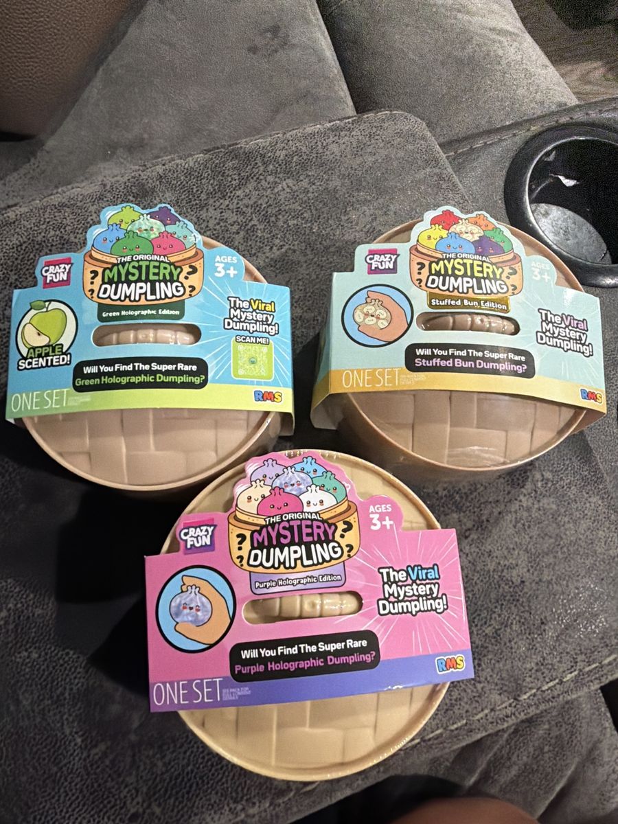 Crazy Fun The Original Mystery Dumpling Blind Box Set - 3 New Sealed Boxes