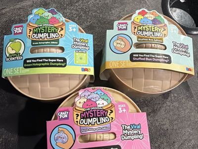 Crazy Fun The Original Mystery Dumpling Blind Box Set - 3 New Sealed Boxes
