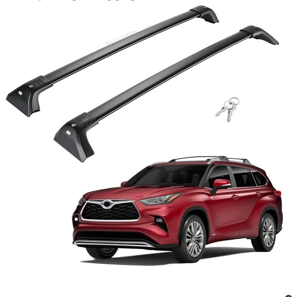 Roof Rack Crossbars for Toyota Highlander 20-25
