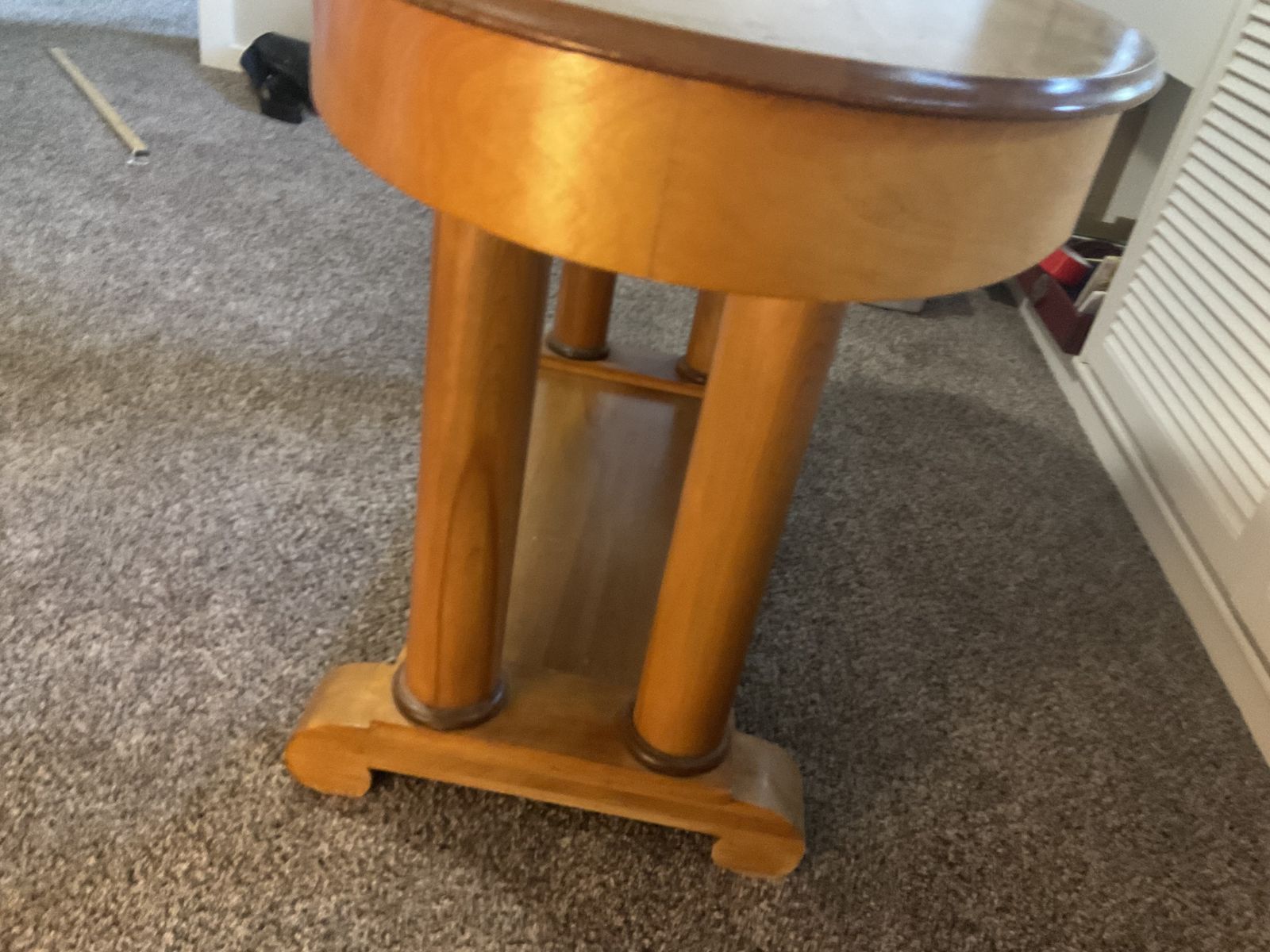 Reduced price: Vintage Solid Wood Oval Accent Table with Drawer -