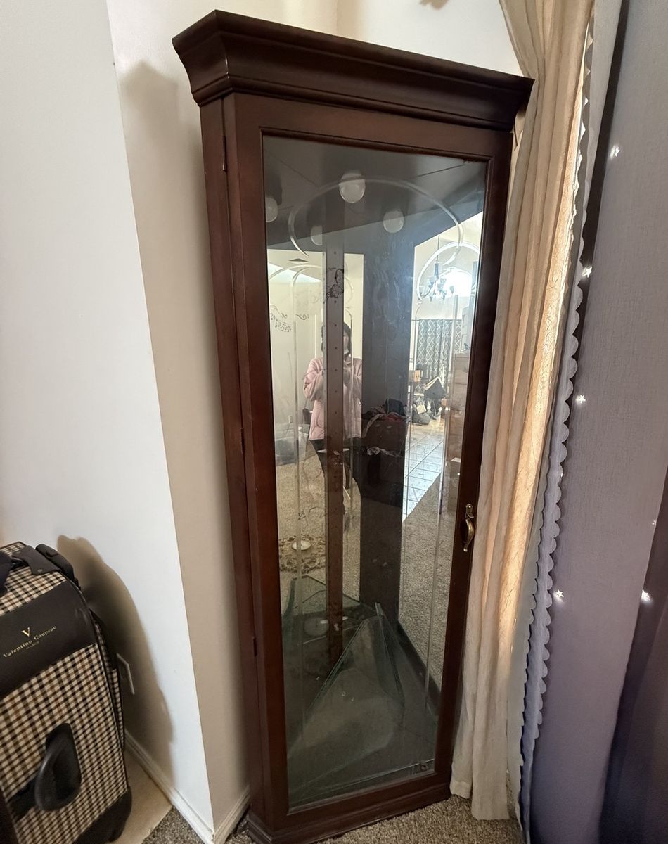 Corner Curio Cabinet – Glass Display Case