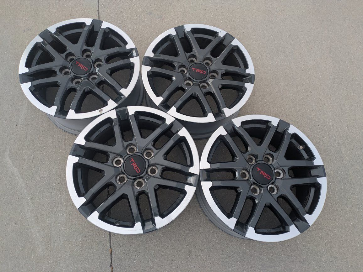 24-26 Toyota Tacoma 18x7 1/2 TRD wheels