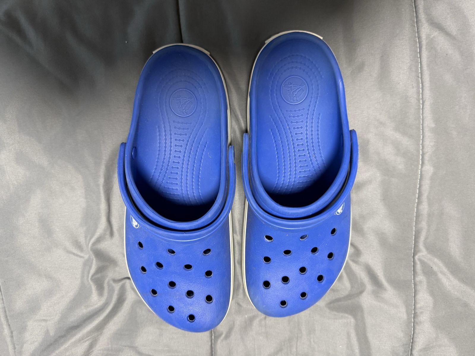 Crocs Blue Clogs Men's Size 10 Women's Size 12 Classic Slip On Shoes