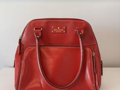Kate Spade New York Wellesley Small Maeda Satchel Red Leather Handbag
