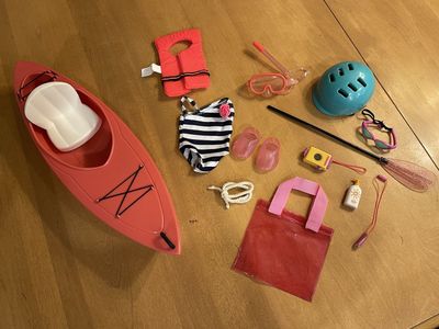 Our Generation doll Kayak Adventure Set for 18-inch Dolls