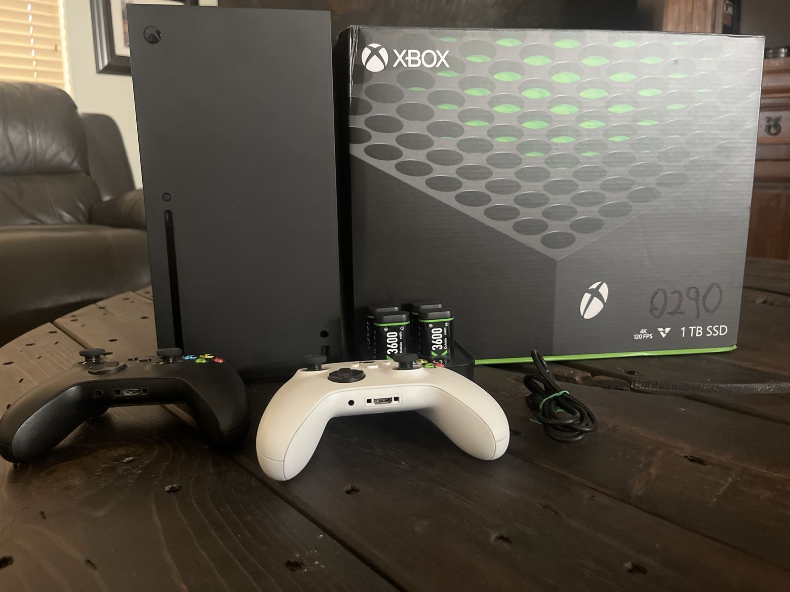 Microsoft Xbox Series X 1TB SSD Gaming Console with 2 Controllers & Rechargeable Batteries