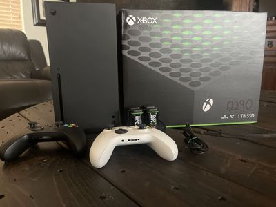 Microsoft Xbox Series X 1TB SSD Gaming Console with 2 Controllers & Rechargeable Batteries