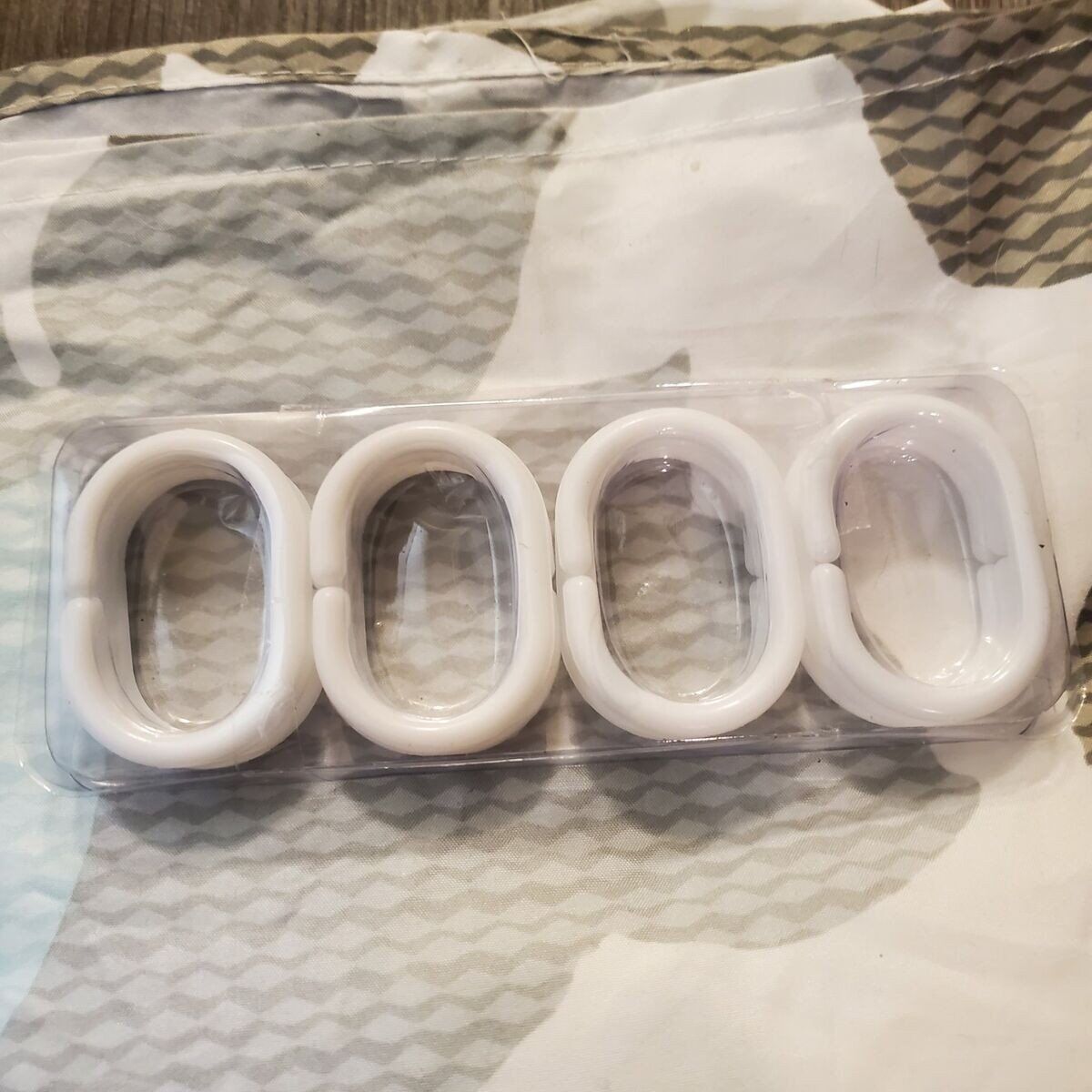 Brand New Shower Curtain & Hooks