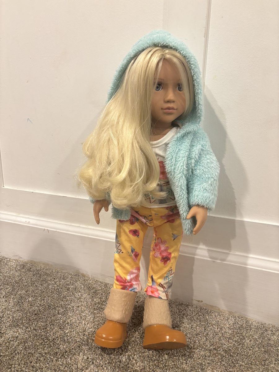 Our Generation 18 inch “Elsie” Blonde Doll with Multiple Outfits and Accessories