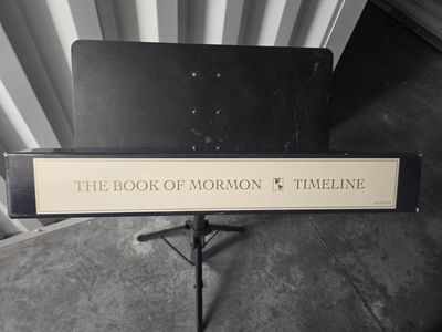 The Book Of Mormon Timeline • Large 6ftx2ft • Full Color Lithograph Print • Exc!