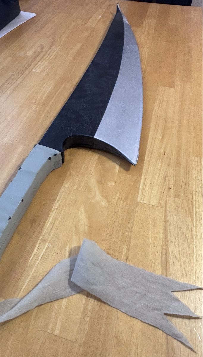 Cosplay Anime Sword Prop Black and Silver