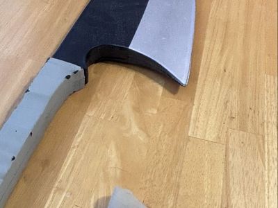 Cosplay Anime Sword Prop Black and Silver