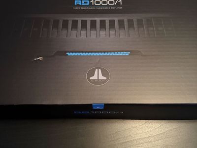 JL Audio RD1000/1 1000W Monoblock Subwoofer Amplifier - New in Box