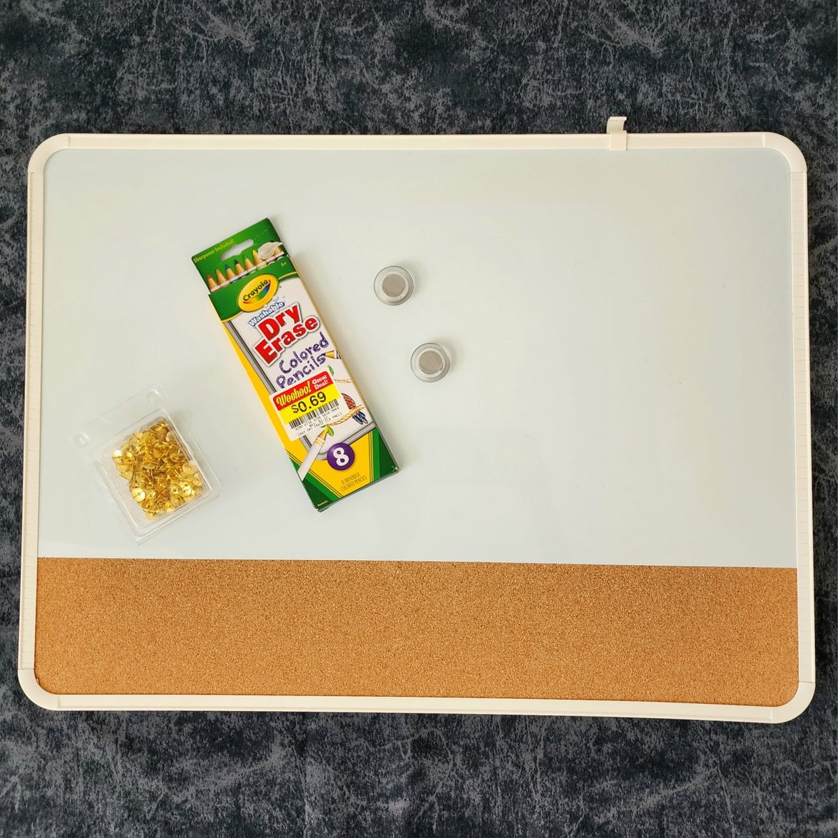 Whiteboard/Corkboard w/ Accessories