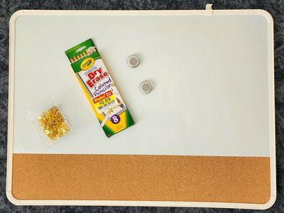 Whiteboard/Corkboard w/ Accessories